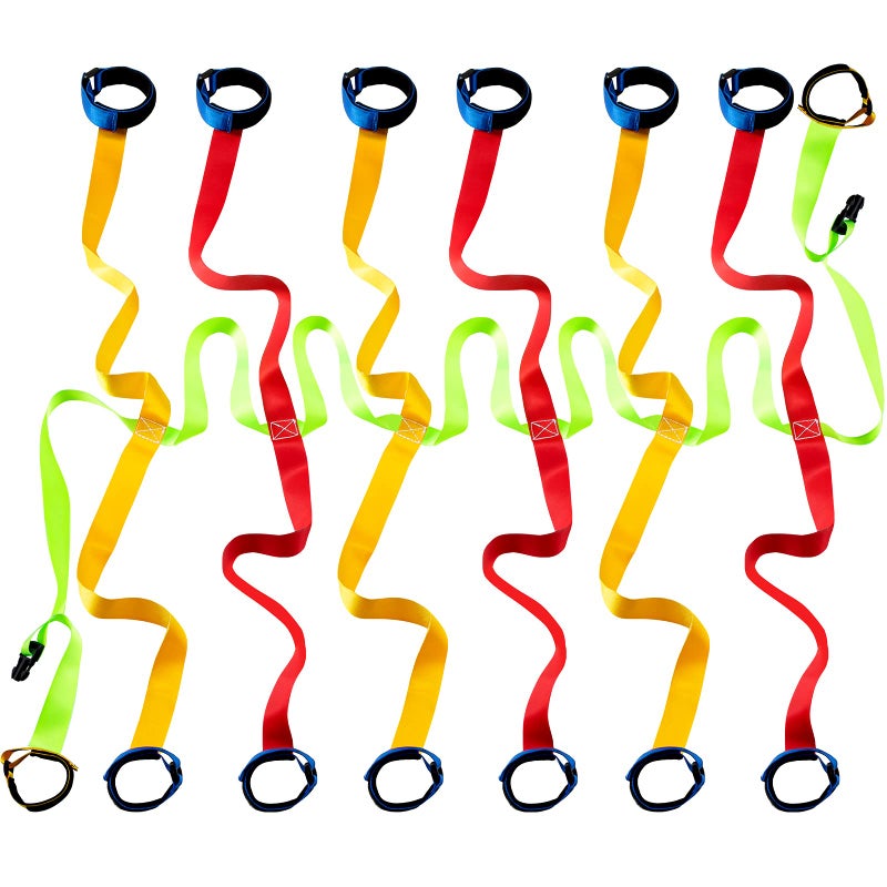 Kajaia Children Safety Walking Rope with 14 Handles - Colorful Adjustable Outdoor Safety Rope for Preschool, Nursery, Daycare, Kindergarten, School Kids & Teachers - Image 1